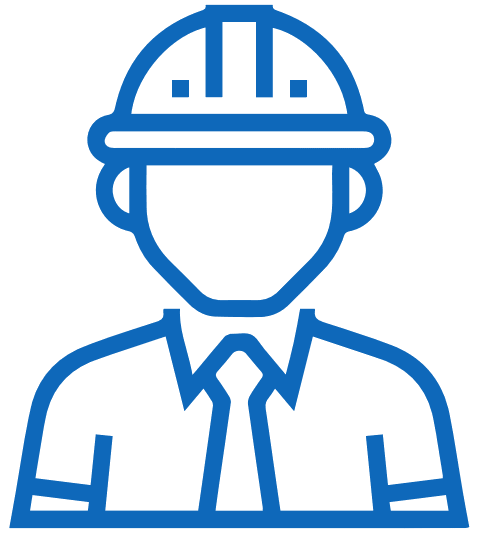 Person with hardhat icon