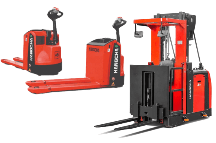 Warehousing equipment and pallet trucks